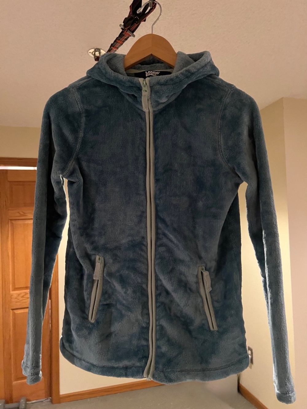 Kids XL Jacket Lands End Full Zip Hooded Coat